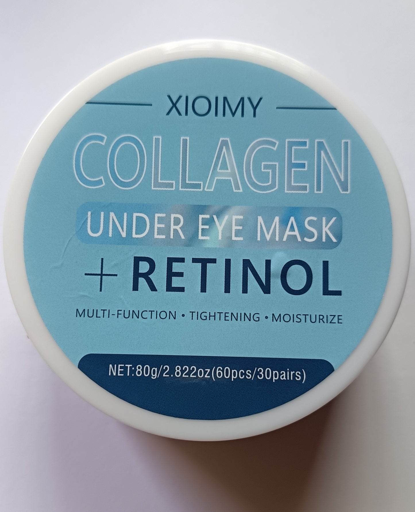 Xioimy Collagen Under Eye Mask with Retinol – 80g, 60pcs (30 Pairs) – Anti-Aging & Hydrating Eye Care