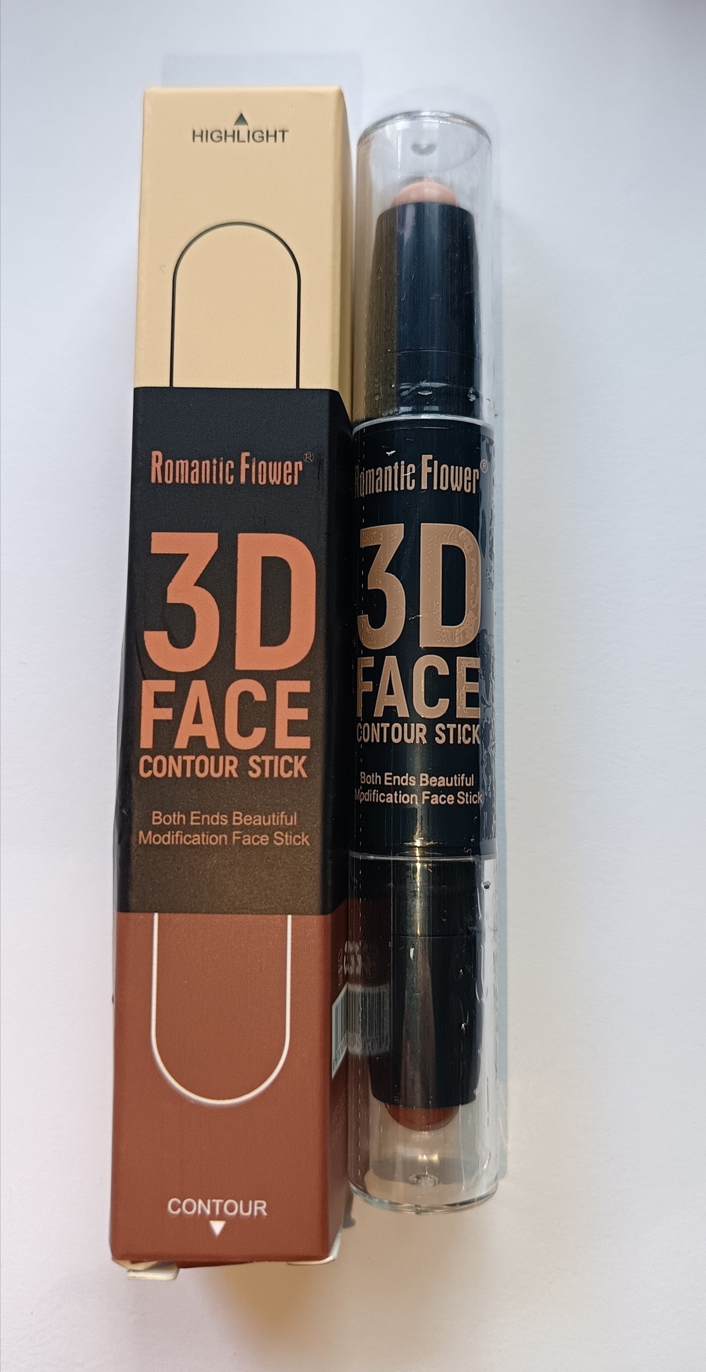 Romantic Flower 3D Face Sculpting Stick | Double-Ended Contour & Highlight – 3g